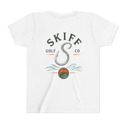 Youth Tee — Skiff Golf Co. Retro Fish Logo Short Sleeve T-Shirt