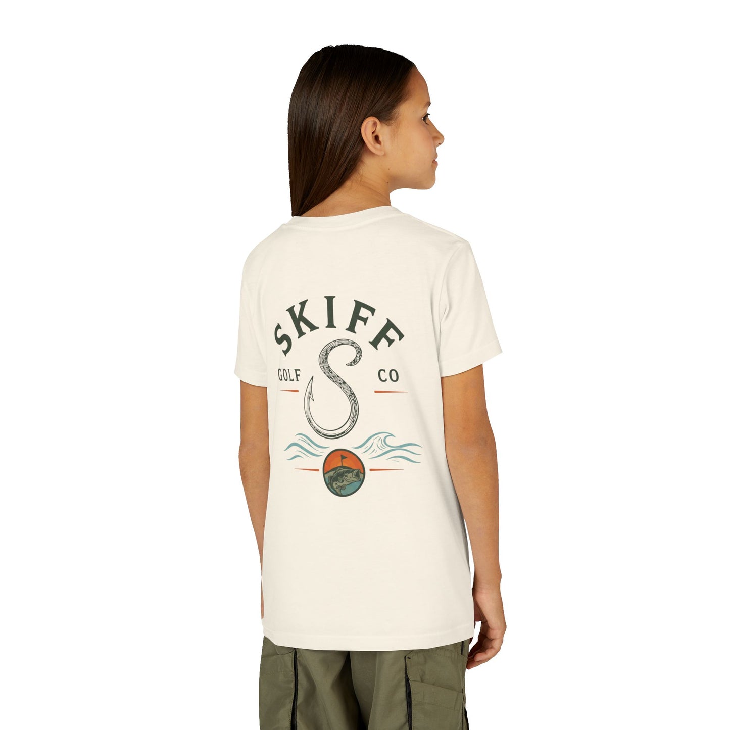 Youth Tee — Skiff Golf Co. Retro Fish Logo Short Sleeve T-Shirt