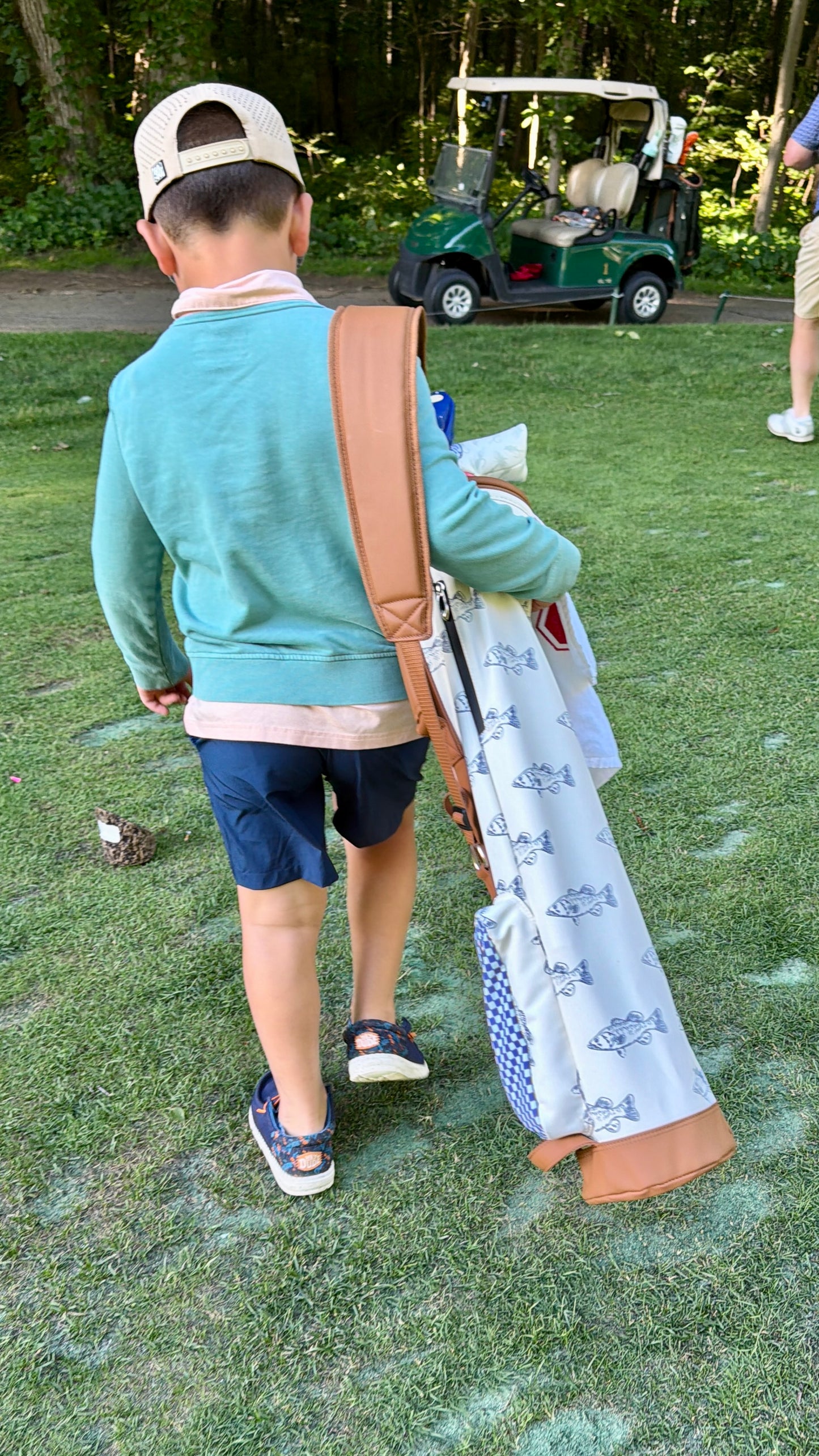 Matching Golf Bag Set 2: Adult Sunday Fish Bag + Junior Sunday Fish Bag