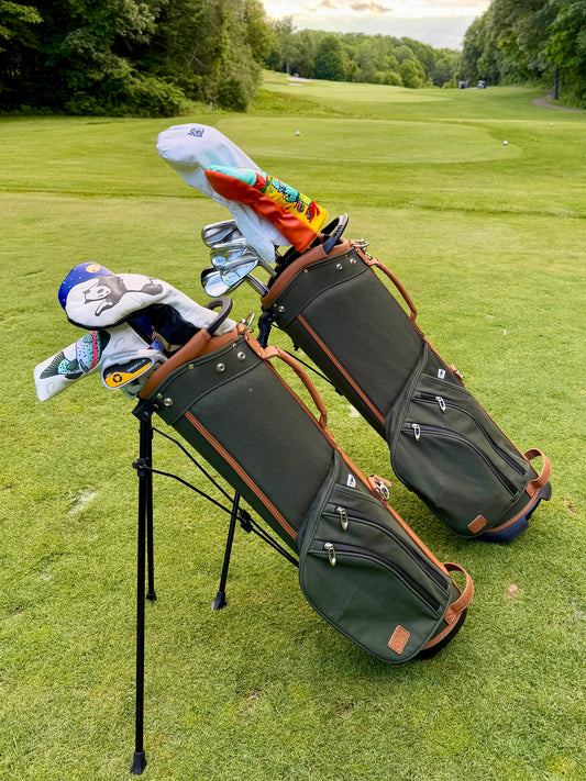 Matching Golf Bag Set 1: Premium Bag Stand (Green Bags)