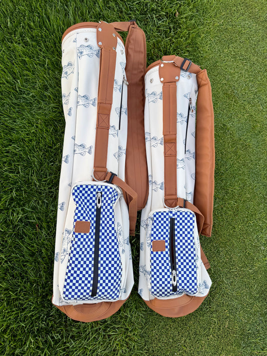 Matching Golf Bag Set 2: Adult Sunday Fish Bag + Junior Sunday Fish Bag